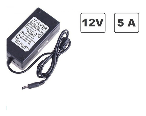 Imagen 2 de 5 de Fuente 12v 5a Alimentacion Camaras Cctv Dvr