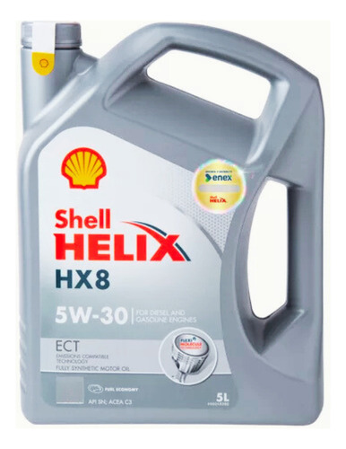 Aceite 5w30 Shell Helix Ultra Hx8 Ect Sn/c3 5lts