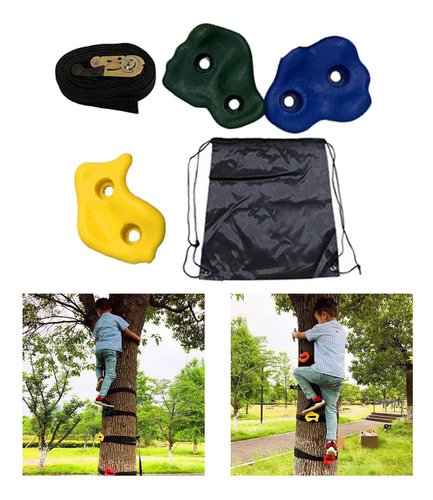 3 Uds. Soportes Para Trepar Árboles Para Niños, De Agarre
