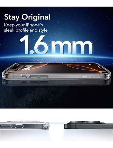 Funda Er Para iPhone 16 Pro, Compatible Con Magsafe, Shoc...