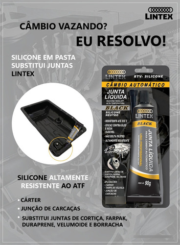 12 Silicone Junta Cambio Automático Lintex Resolve Vazamento