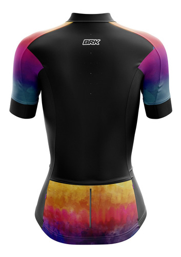 Imagem 2 de 3 de Camisa Camiseta Bike Feminina Brk Tie Dye Com Proteção Uv50+