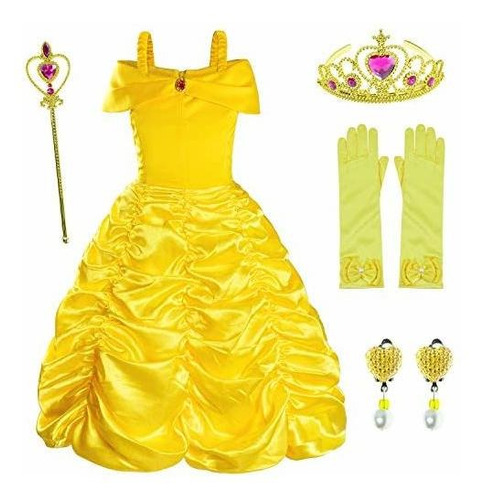 Disfraz Talla 4|5 Años Para Niña De Princesa Color