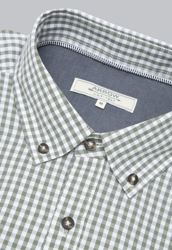 Camisa Cuadros Manga Larga Arrow Cm31044ve