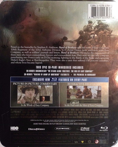 Band Of Brothers - Miniserie En Blu-ray, Nueva Y Original