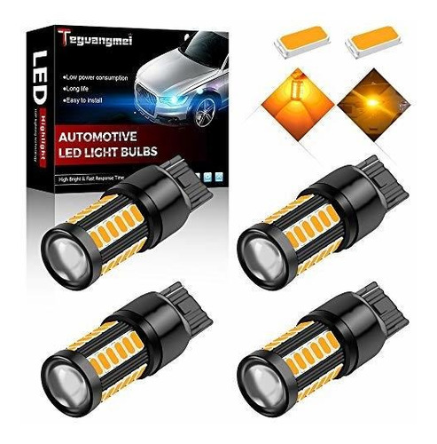 4 Uds 7440 T20 7440na 7441992 Bombillas Led De Coche Lu...