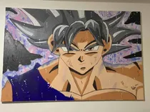 Comprar Cuadro Goku Ultra Instinto Dominado Hecho A Mano