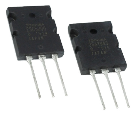 Par De Transistores Pnp 230v 15a 2sa 1943-o+2sc5200 Toshiba