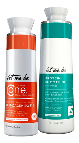 Progressiva Sem Formol Litro + Cauter One Let Me Be 500ml