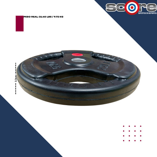 Discos 10kg Total 20kg Estándar Gym 1 Pulgada Ejercicio Casa Color Negro