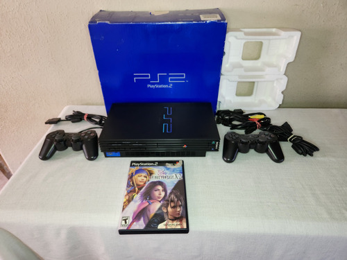 Sony Playstation2 Fat Scph-30001r Console Completa En Caja Negro (Usado)
