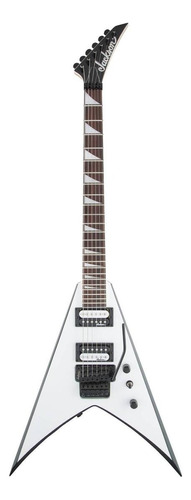 Guitarra elétrica Jackson JS Series King V JS32 de  choupo white with black bevels brilhante com diapasão de amaranto