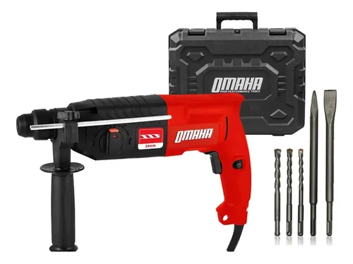 Rotomartillo Taladro Percutor Omaha 800W SDS Plus 24mm 3J + Accesorios
