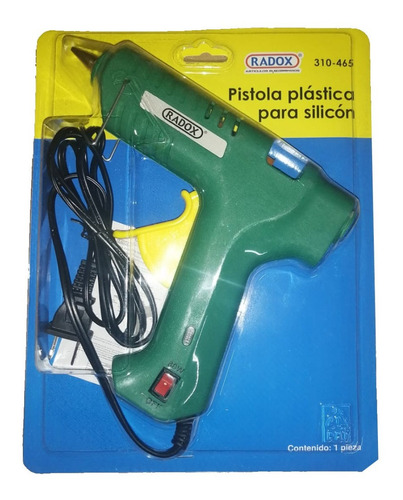 Pistola Para Silicón Con Interruptor 80w - Verde