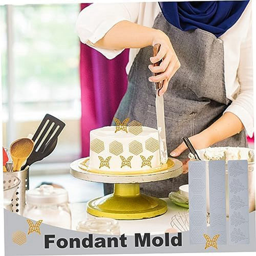 Molde Para Fondant Para Tartas, 3 Piezas, Forma De Panal De