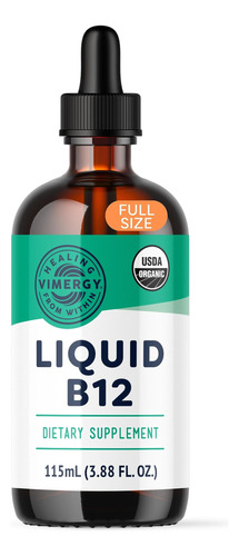 Vimergy Usda Organic B12  Vitamina Liquida Sublingual B-12