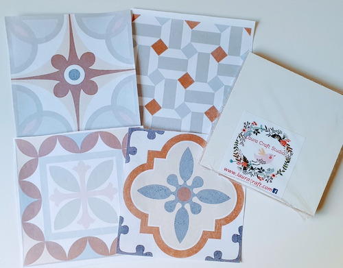 Azulejos Calcáreos P Sublimar Set De Laminas Y Fibrofacil 01