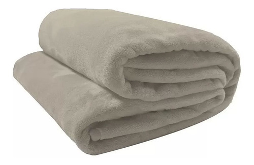 Cobertor Solteiro Microfibra Velour Neo Camesa Bege Claro