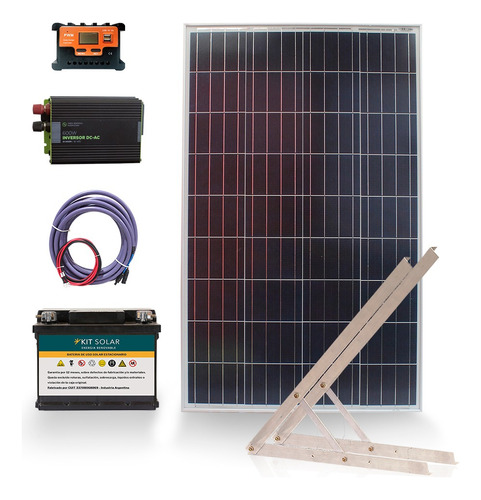 Kit Panel Solar Completo Autoinstalable De 600w Con Usb K2