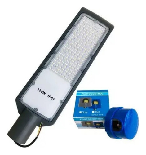 15kitluminária Pública Com Rele Sensor 150w Poste Iluminação