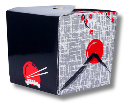 Caixa Box Yakissoba Oriental Delivery G 10x10,5x10cm C/100