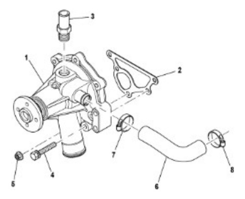 Bomba Agua Motor Volvo- Mc60c - 17224718