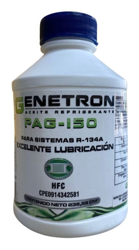 Aceite Genetron Automotriz Pag-150 R134a 8oz 