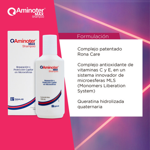 Aminoter Max Shampoo Anticaída Repara Y Protege 150ml
