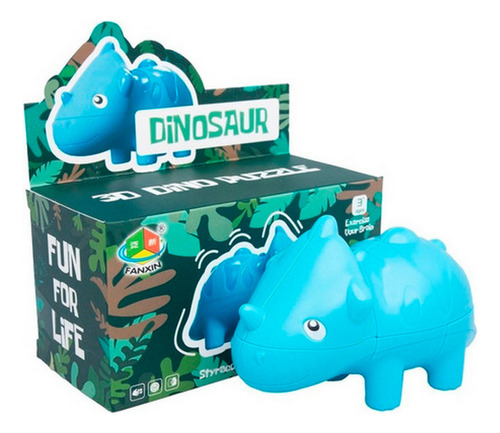 Cubo Rubik Dinosaurio 3d Dino Puzzle Didactico Ingenio