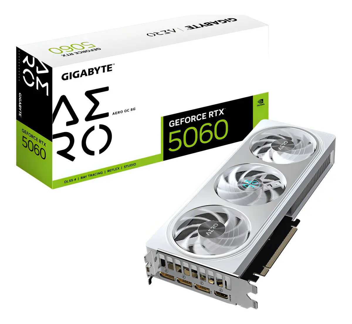 Foto do produto: Placa De Vídeo Gigabyte Rtx 5060 Aero Oc 8gb Gddr7 128bits