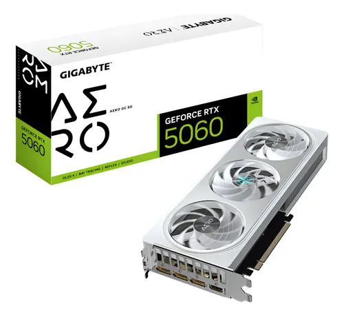 Placa De Vídeo Gigabyte Rtx 5060 Aero Oc 8gb Gddr7 128bits