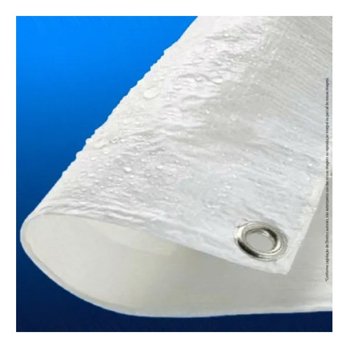 Lona Plástica Multiuso Reforçada Piscina 6x2 Mt - 4 Cores Cor Branco