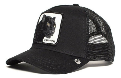 Gorra De Malla Con Protección Solar Y Bordado De Animal