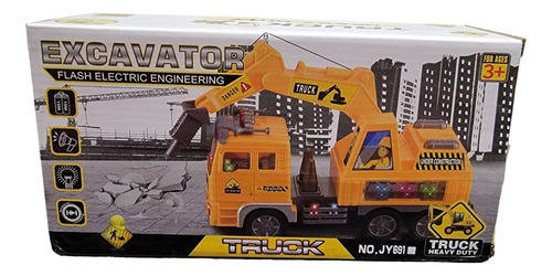 Auto Excavadora Eléctrica Camión Coche De Juguete