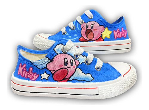 Tenis Pintado A Mano Kirby Personalizados 01