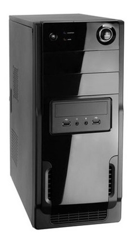 Gabinete Wisecase Ft-403/3308 Black Piano 2 Baias Int/ext Cor Preto