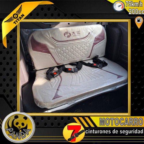 Triciclo Naftero 7 Pasajeros Motocarro Titan Panda 200cc 0km