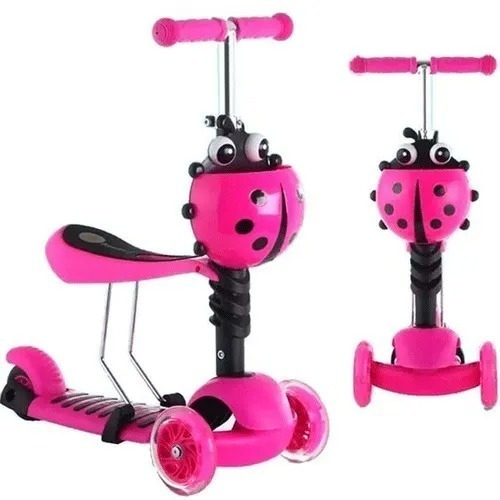 Scooter Monopatin 3 En 1 Ajustable Chinita / Lhua Store
