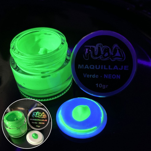 Maquillaje Glow + Neon + Lampara Uv | Fuba - 8 Pzas 10gr C/u