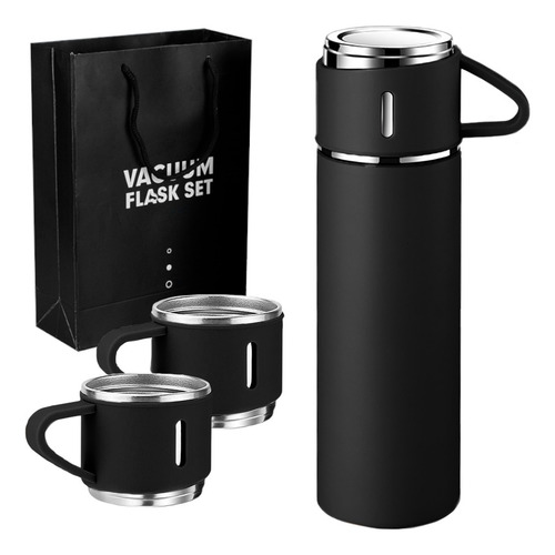 Termo Termicos Vacuum Flask Set De 3 Piezas Acero Inoxidable