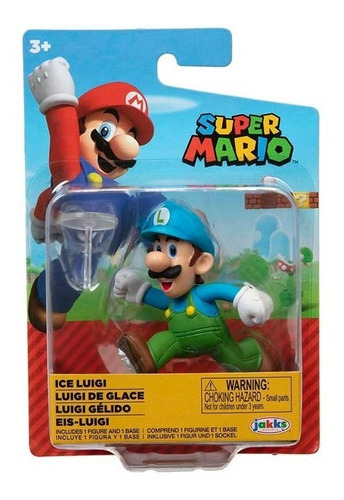 Super Mario Mini Figura 6cm Con Base Orginal Jakks