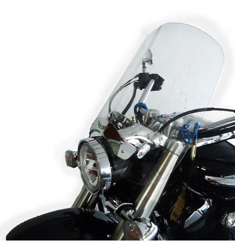 Bolha Para-brisa Motovisor Fatline Midnight Star 950 Cristal