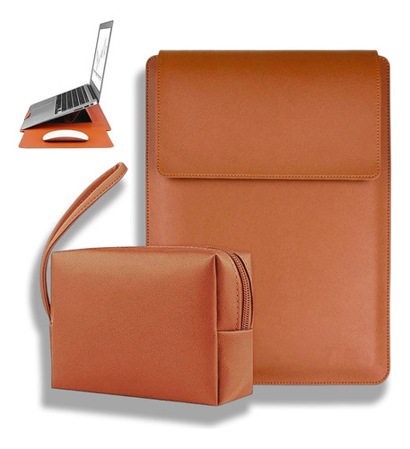 Funda Plegable Soporte Para Notebook Portátil + Bolsa Cables
