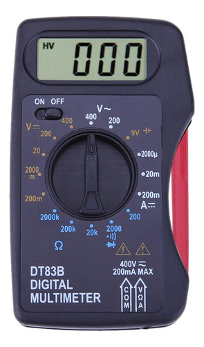 F Multifuncional Digital Multim Auto Range Multim