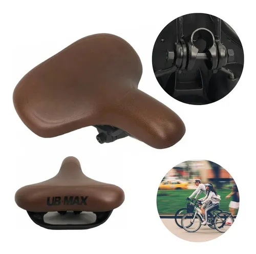 Asiento Para Bicicleta Urbano Caf Tipo Piel Dise o Vintage 399