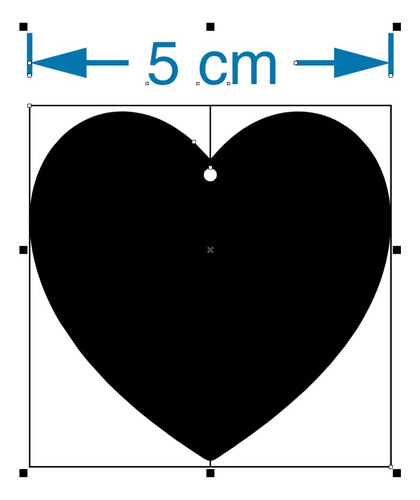 Corazón 5cm (20 Pz) Base Forma Corazón Mdf Bricolage
