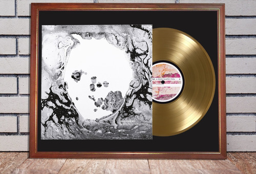 Radiohead A Moon Shaped Pool Tapa Lp Y Disco Oro Enmarcados