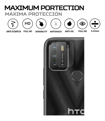 Protector De Camara Antishock Para Htc Wildfire E2 Play