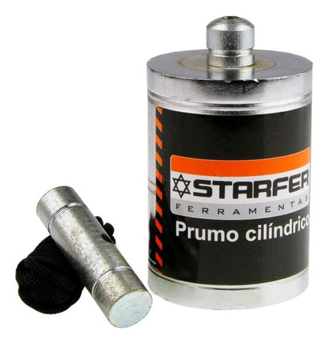 Prumo Cilíndrico 1000g Starfer - Aço Resistente