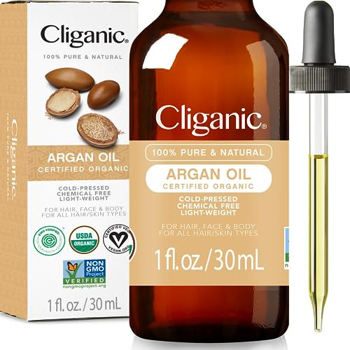 Aceite De Argán Orgánico Cliganico Para El Cabello, Xz1tm